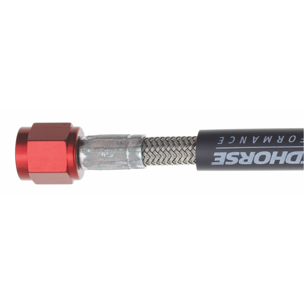 Redhorse Performance Nitrous Oxide System NO2 Hose Assembly 900-06-12-3; 12.000 in. Straight -06 AN Female Straight -06AN Female 