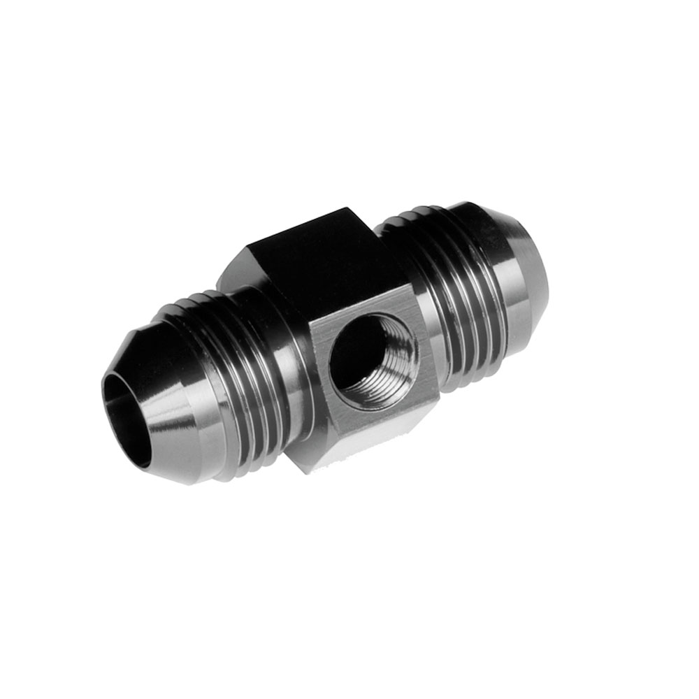 Redhorse Performance AN Fitting 9190-08-2; AN to AN Union Black -08AN Male Straight -08AN Male 