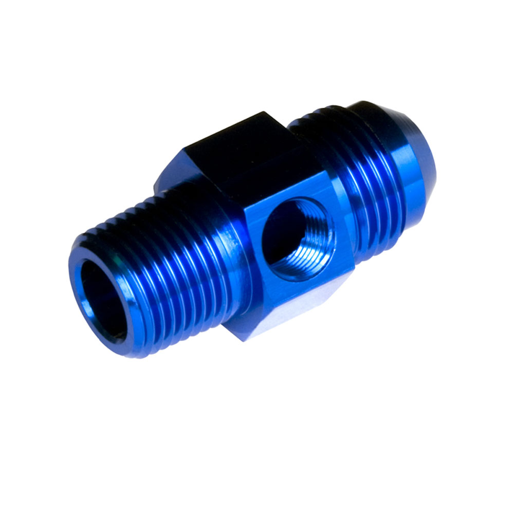 Redhorse Performance AN Fitting 9194-08-04-1; AN to NPT Adapter Blue -08AN Male Straight 1/4 in. NPT Male 