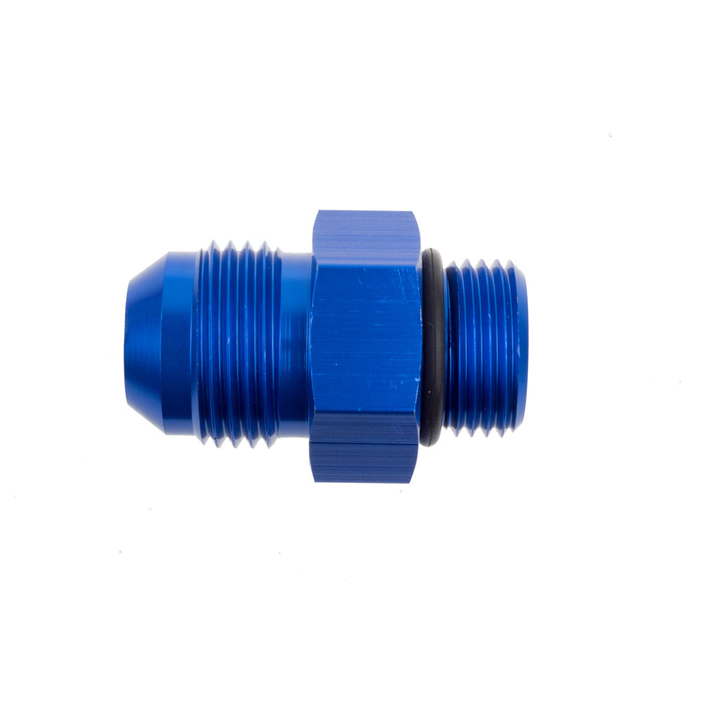 Redhorse Performance AN Fitting 920-04-04-1; AN to ORB Adapter Blue -04AN Male Straight -04AN ORB Male 