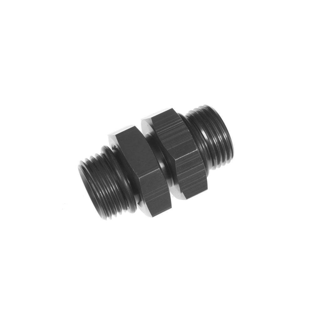 Redhorse Performance AN Fitting 9200-10-10-2; ORB to ORB Coupler AN to AN Coupler Black -10AN ORB Male Straight -10AN ORB Male 