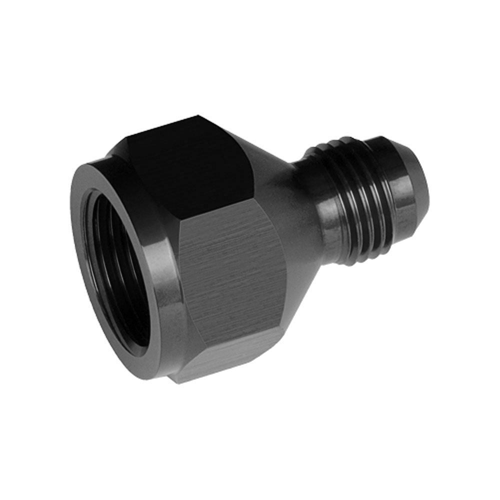 Redhorse Performance AN Fitting 950-08-06-2; AN to AN Reducer Black -08AN Female Straight -06AN Male 