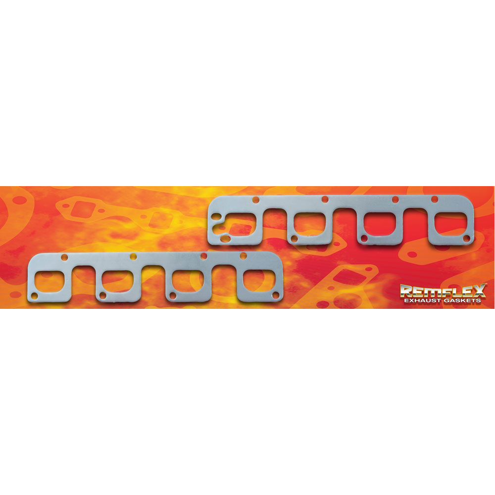 Photo for Remflex Header Gasket 6041; D Port 1.433 in. 2.010 in. for 2005 to 2016 Dodge Challenger, Charger 5.7, 6.1L HEMI 