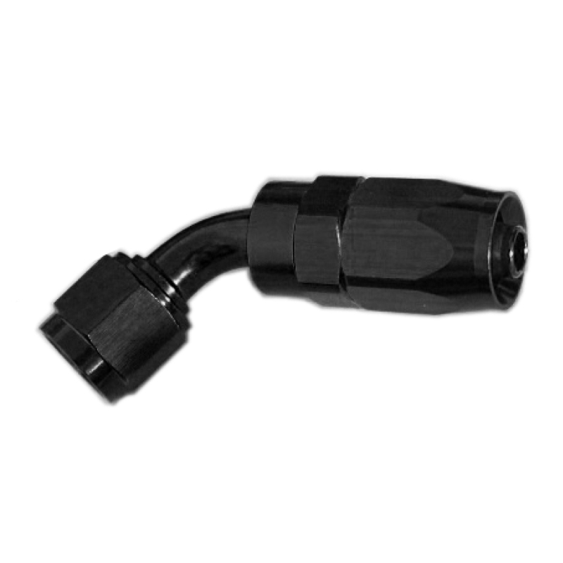 Renegade Racing Components Fuel Hose Fitting 11430-2; Swivel Hose End Black Anodized -04AN 30 deg. -04AN Female 
