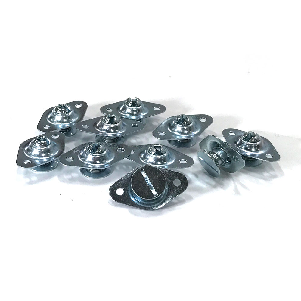 Renegade Quick Fastener Assembly 17421; 5/16 in. 0.450 in. Satin Steel Flush Self Ejecting 