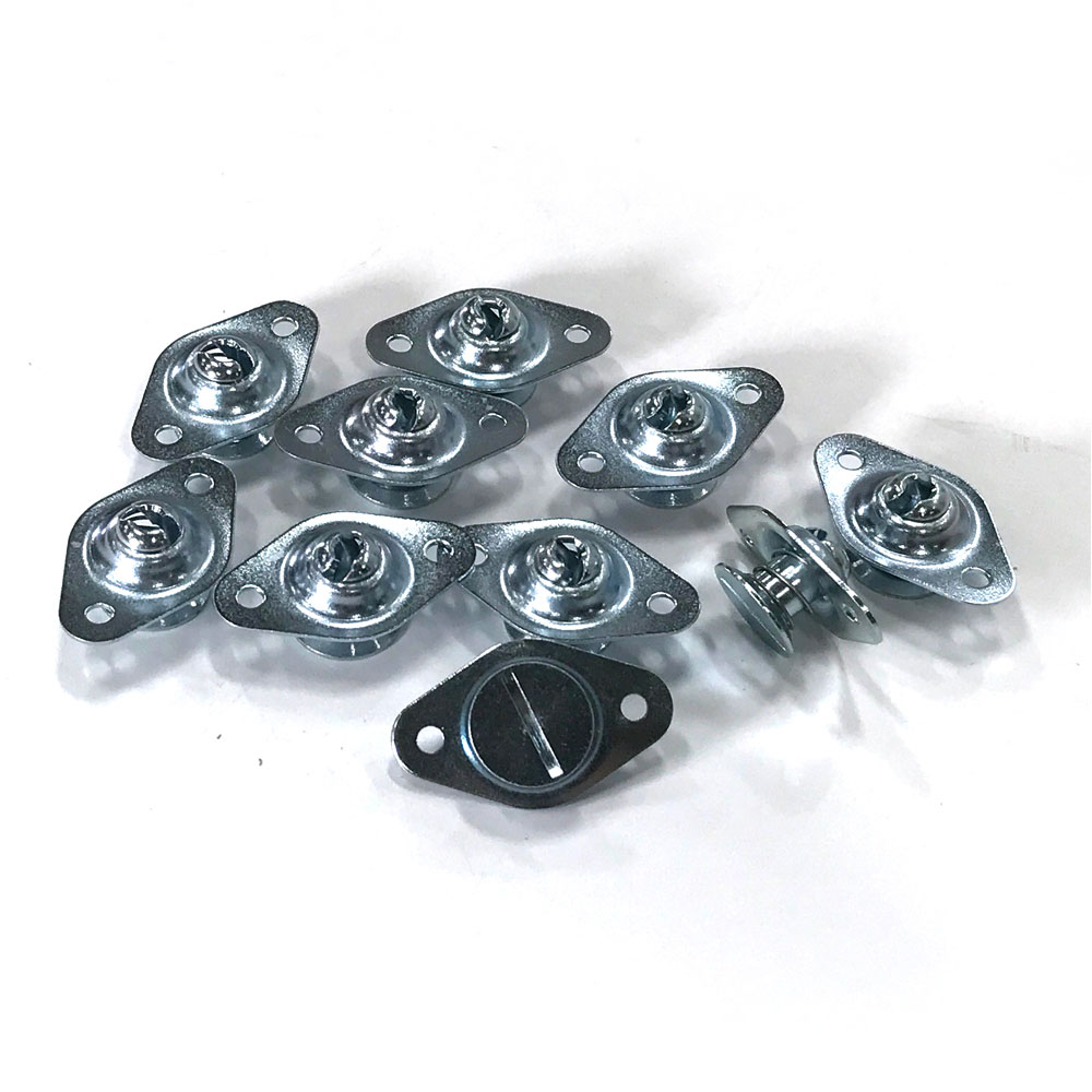 Renegade Quick Fastener Assembly 17421; 5/16 in. 0.450 in. Satin Steel Flush Self Ejecting 