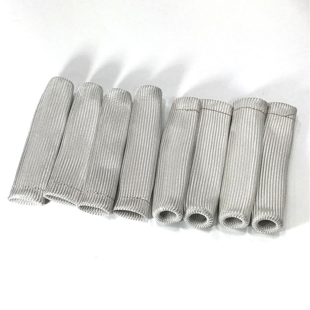 Renegade Spark Plug Boot Heat Sleeve 2620-8; 1200 deg. F 0.750 in. 7.500 in. Silver Braided Fiberglass 