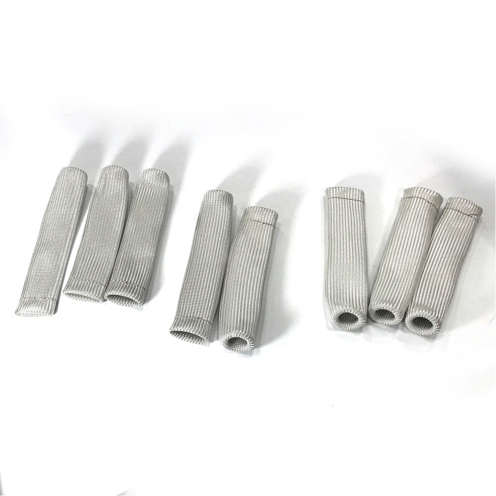 Renegade Spark Plug Boot Heat Sleeve 2620-8; 1200 deg. F 0.750 in. 7.500 in. Silver Braided Fiberglass 
