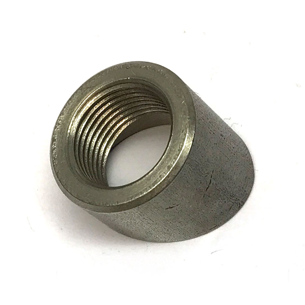 Renegade Racing Components Oxygen Sensor Bung 34-17; M18 x 1.5 Weld On Stainless Steel Angled 