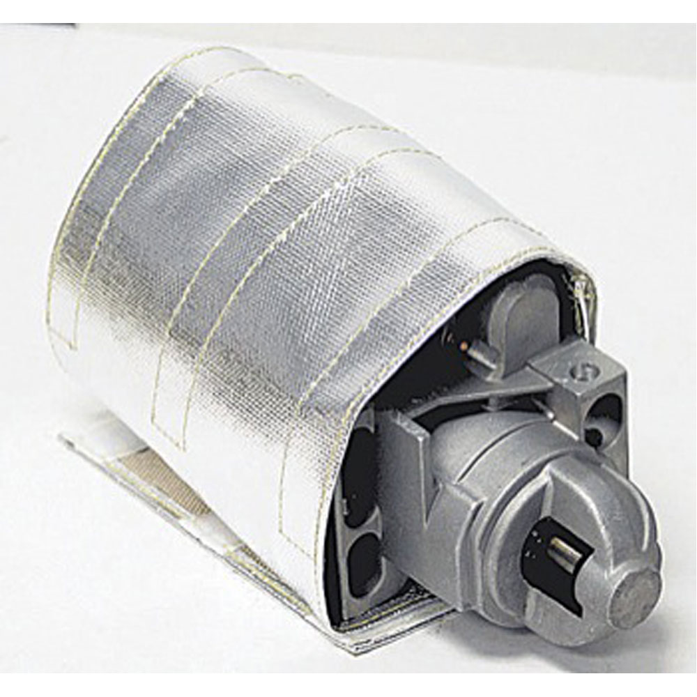 Renegade Racing Components Starter Heat Shield 4120; Flex Shield, Versa Shield Reflective Silver Two Layer 