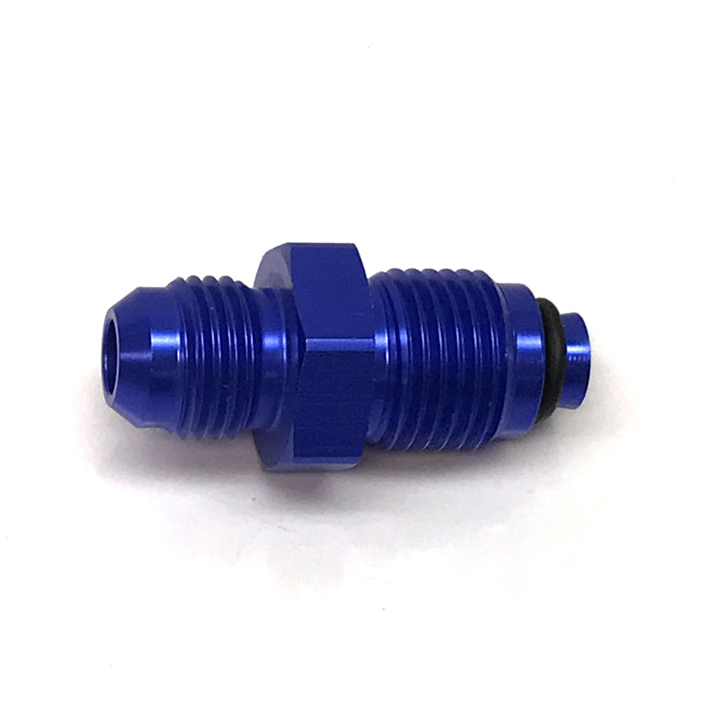Renegade AN Fitting 446639-1; AN to Metric Adapter Blue -06AN Male Straight 16mm x 1.50 Male 
