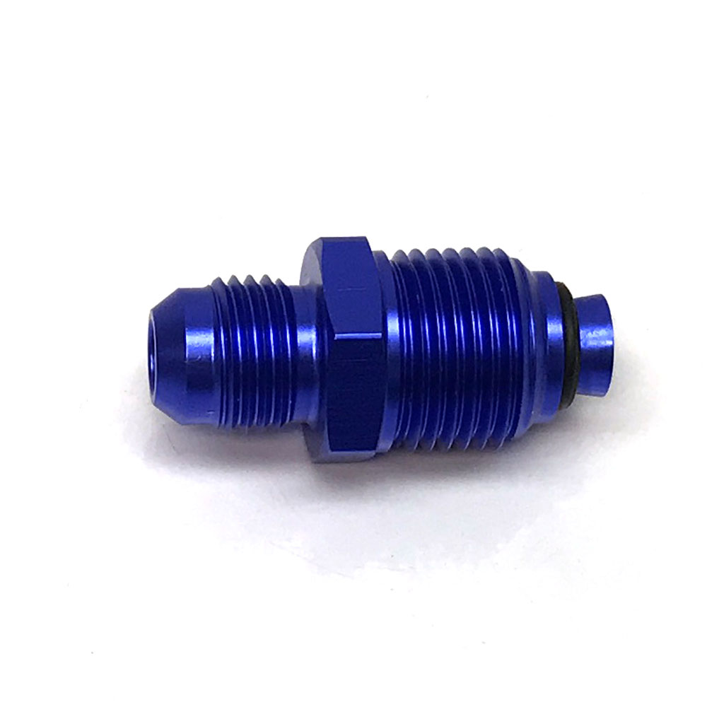 Renegade Racing Components AN Fitting 446839-1; AN to Metric Adapter Blue -06AN Male Straight 18mm x 1.50 Male 