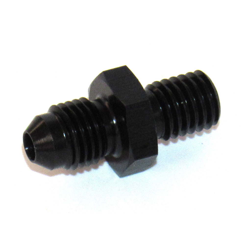 Renegade Racing Components AN Fitting 540339-2; AN to Metric Adapter Black 10.000 mm x 1.54 Straight -04AN Male 