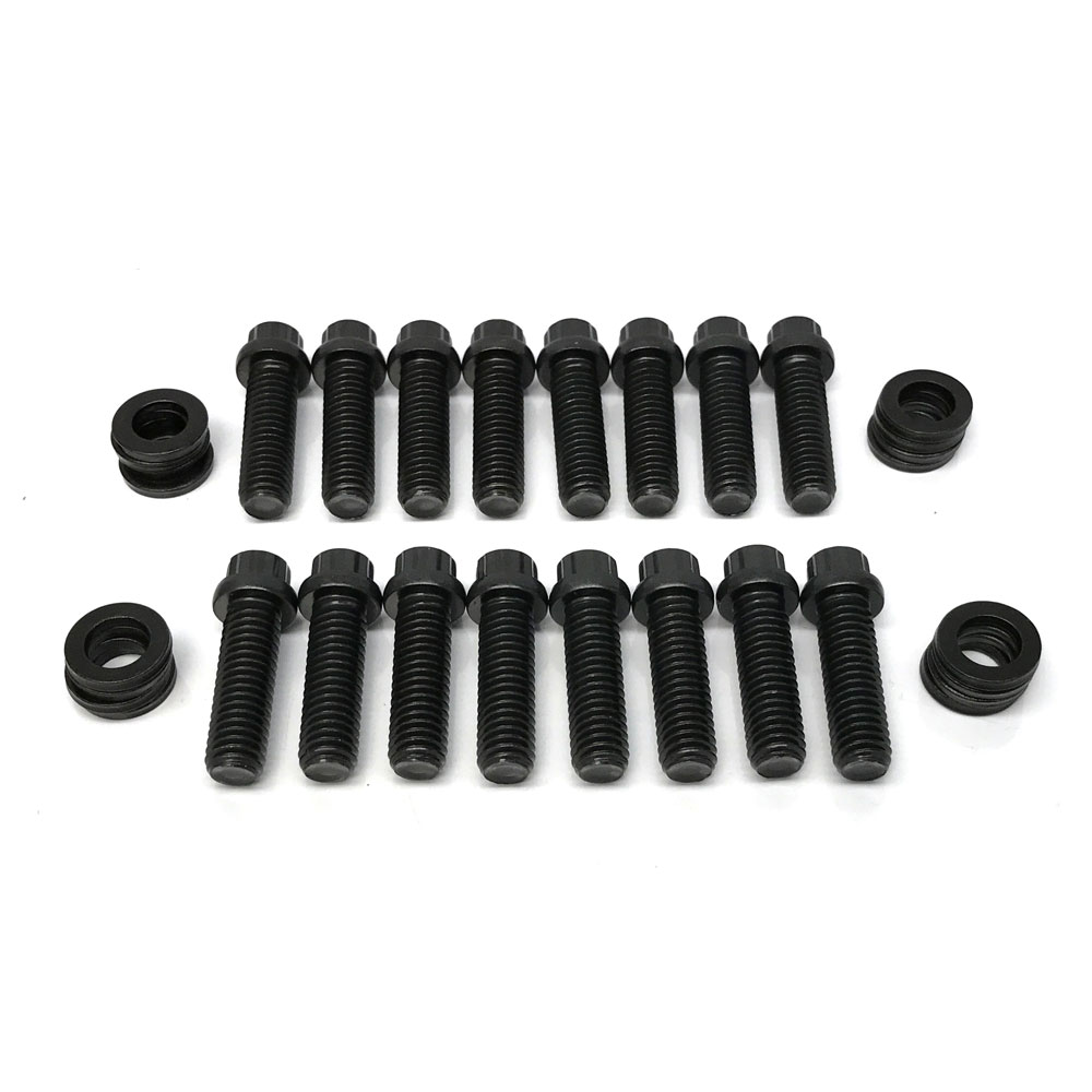 Renegade Intake Manifold Bolts 58210; Black Oxide 12-Point Grade 8 Steel for Chevy 396 to 454 