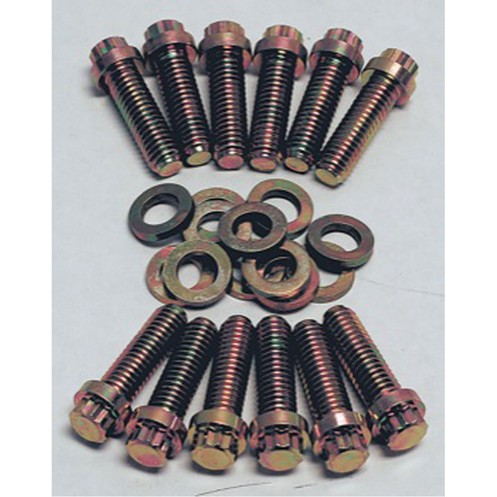 Photo for Renegade Intake Manifold Bolts 58410; Gold Iridite 12-Point Grade 8 Steel for Chevy 396 to 454