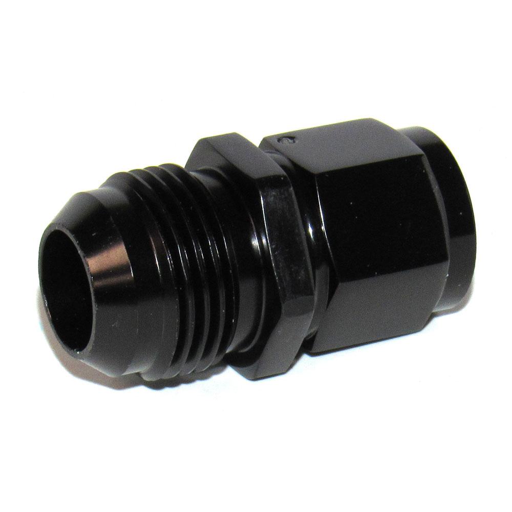 Renegade Racing Components AN Fitting 60257-2; Swivel AN to AN Expander Black -10AN Female Straight -12AN Male 
