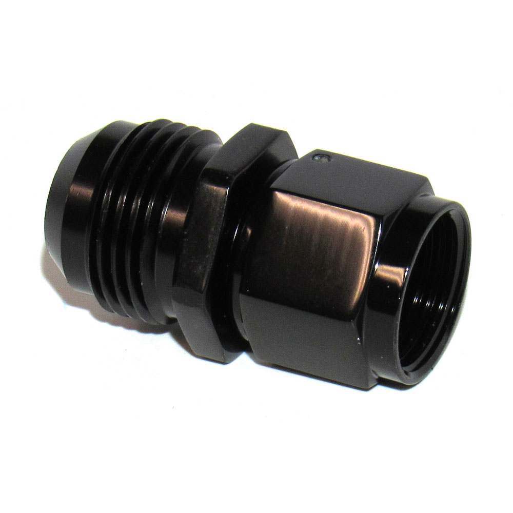 Renegade Racing Components AN Fitting 60257-2; Swivel AN to AN Expander Black -10AN Female Straight -12AN Male 