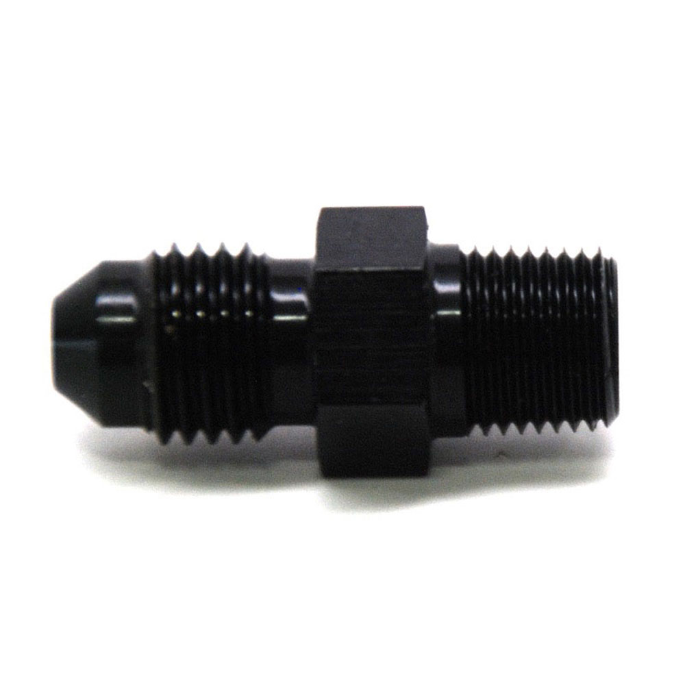 Renegade Racing Components AN Fitting 60316-2; AN to NPT Adapter Black -03AN Male Straight 1/8 in. NPT Male 