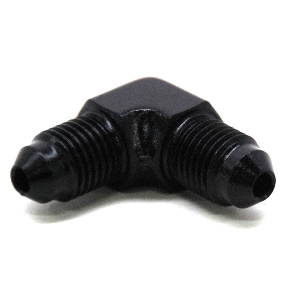 Renegade Racing Components AN Fitting 60321-2; AN to AN Union Black -03AN Male 90 deg. -03AN Male 