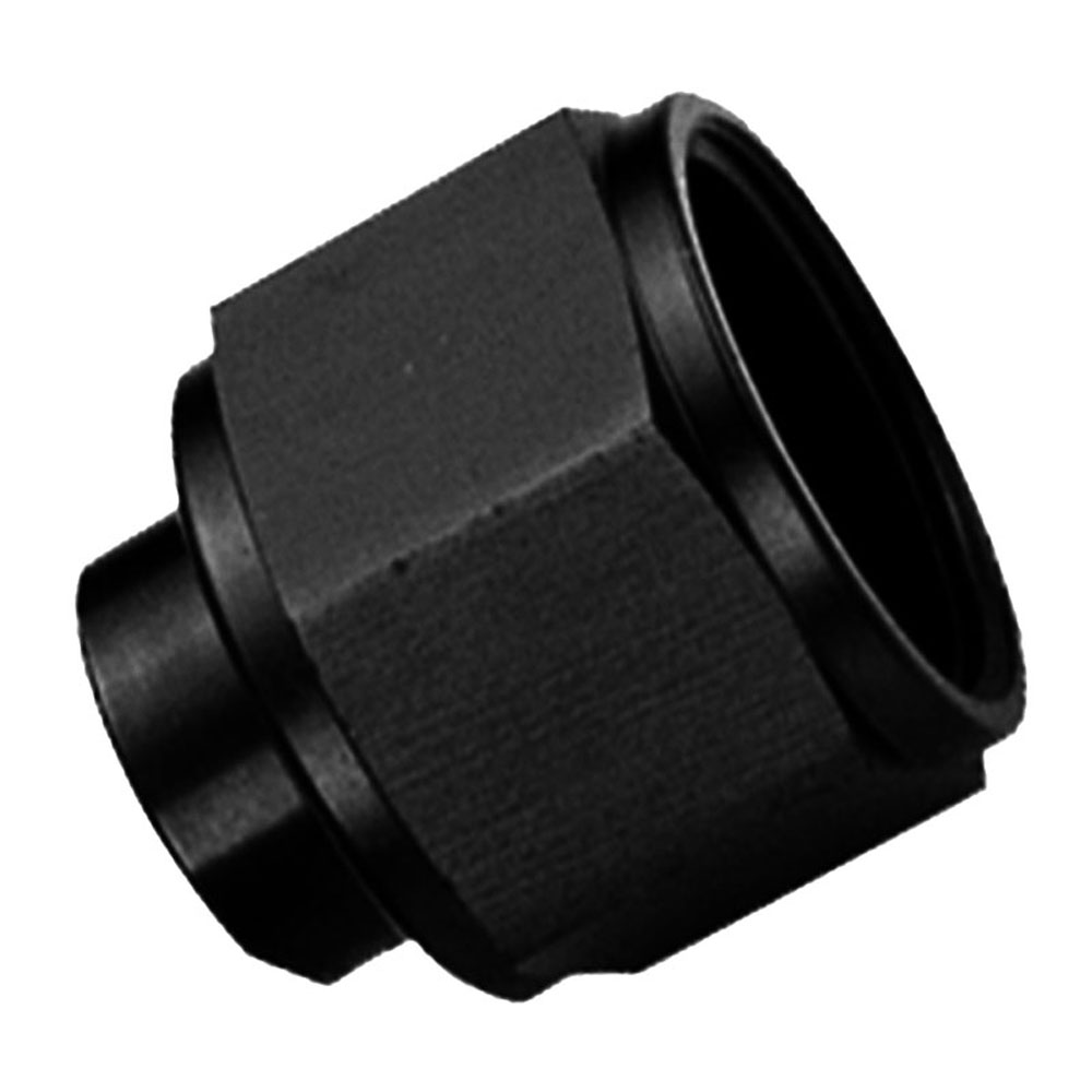 Renegade Racing Components AN Fitting 60329-2; AN Flare Cap Black -03AN Female Straight 