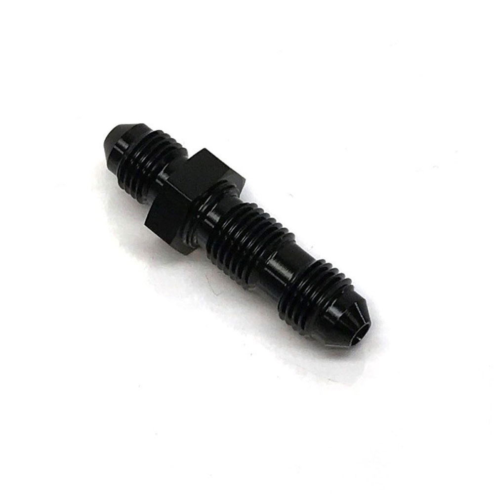 Renegade Racing Components AN Fitting 60332-2; AN to AN Bulkhead Union Black -03AN Male Straight -03AN Male 