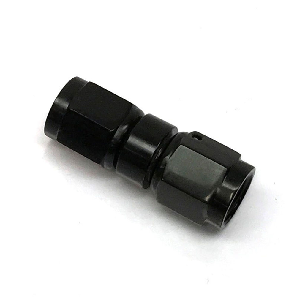 Renegade Racing Components AN Fitting 60400-2; AN to AN Coupler Black -04AN Female Straight -04AN Female 