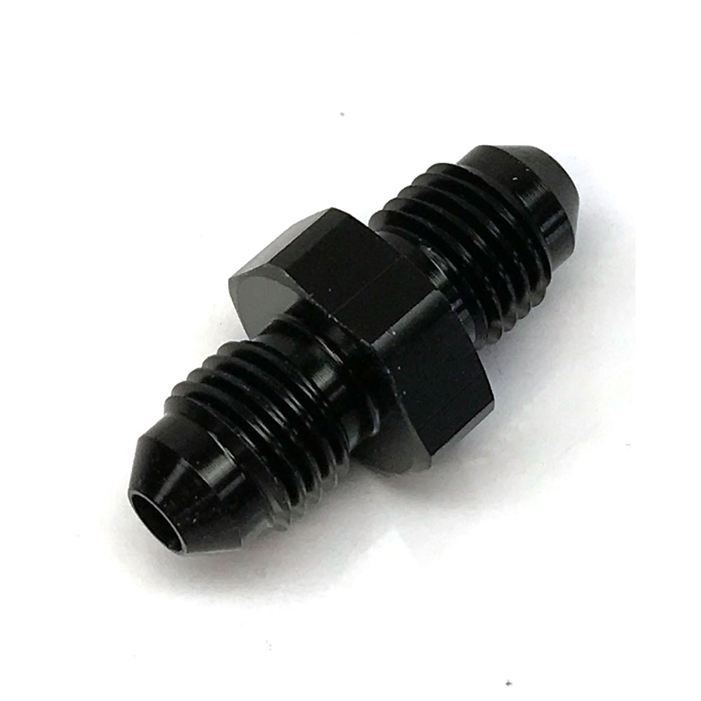 Renegade Racing Components AN Fitting 60415-2; AN to AN Union Black -04AN Male Straight -04AN Male 