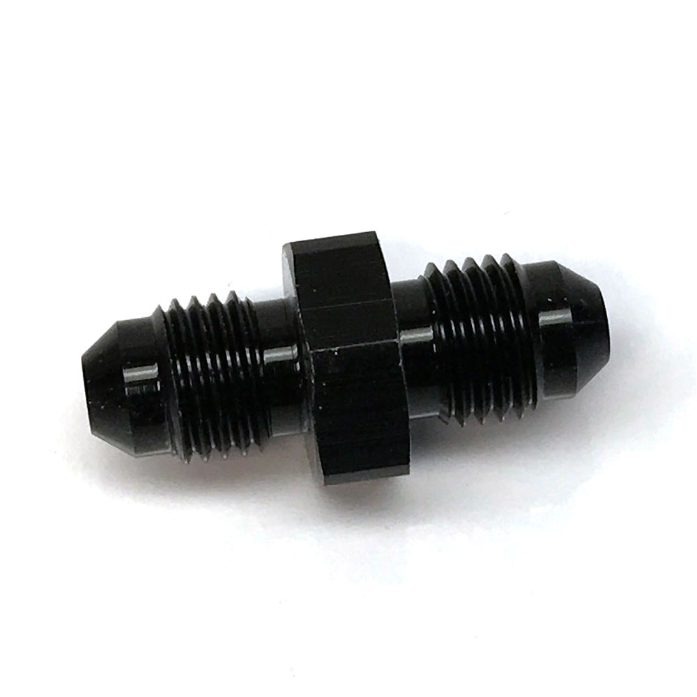 Renegade Racing Components AN Fitting 60415-2; AN to AN Union Black -04AN Male Straight -04AN Male 