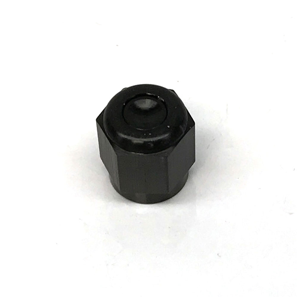 Renegade Racing Components AN Fitting 60429-2; AN Flare Cap Black -04AN Female Straight 