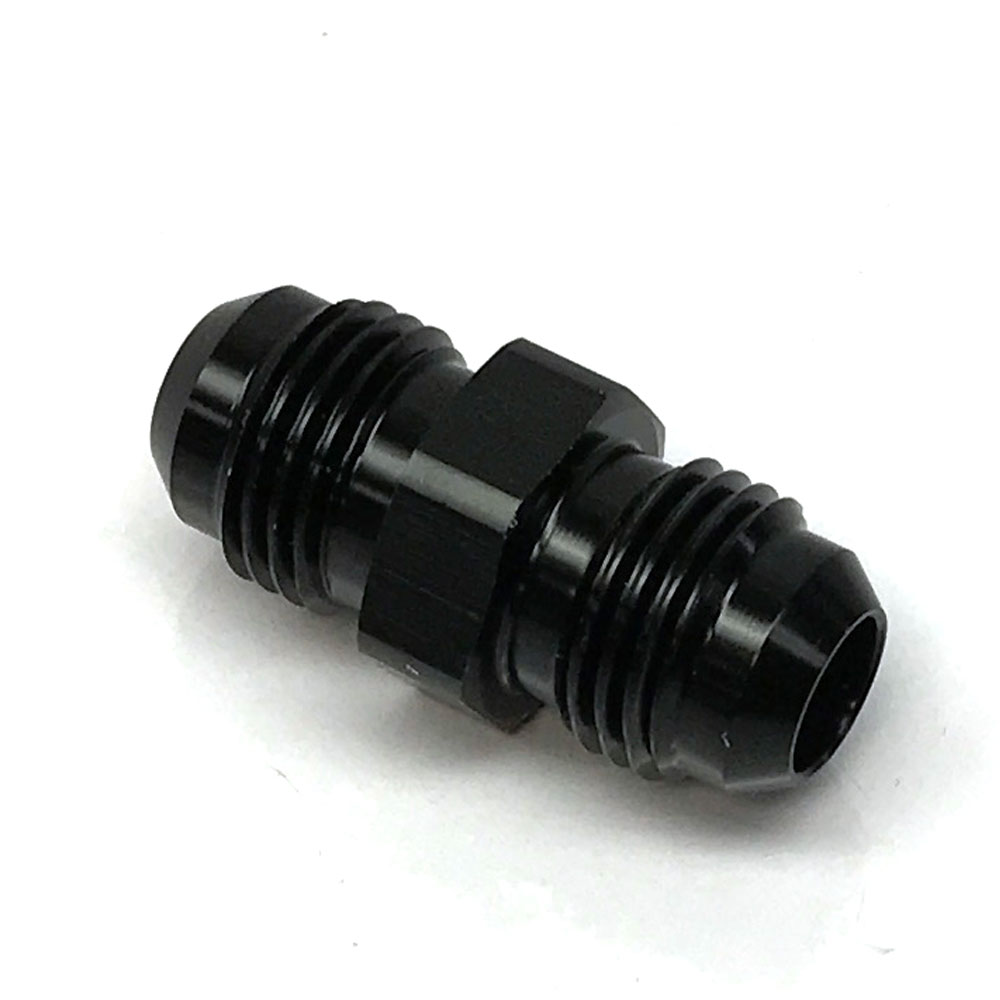 Renegade Racing Components AN Fitting 60615-2; AN to AN Union Black -06AN Male Straight -06AN Male 