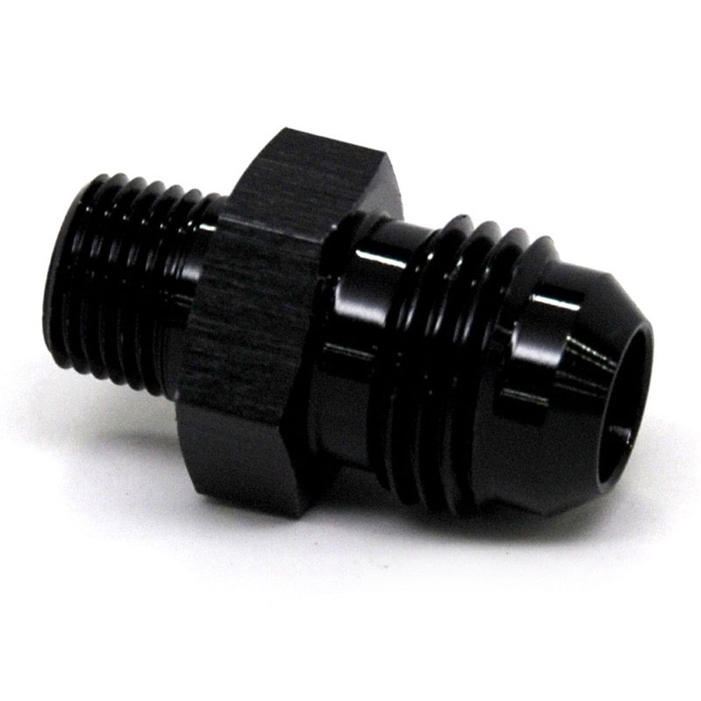 Renegade Racing Components AN Fitting 60616-2; AN to NPT Adapter Black -06AN Male Straight 1/8 in. NPT Male 