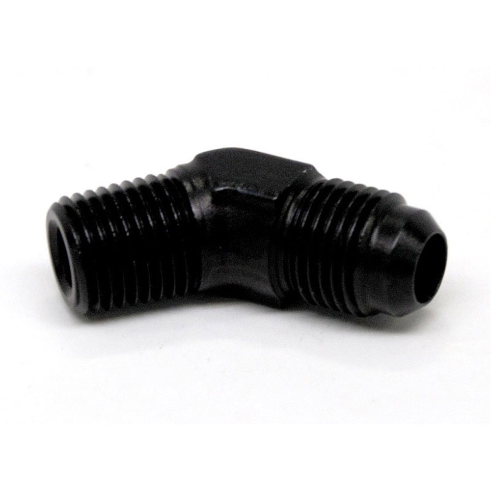 Renegade Racing Components AN Fitting 60623-2; AN to NPT Adapter Black -06AN Male 45 deg. 1/4 in. NPT Male 