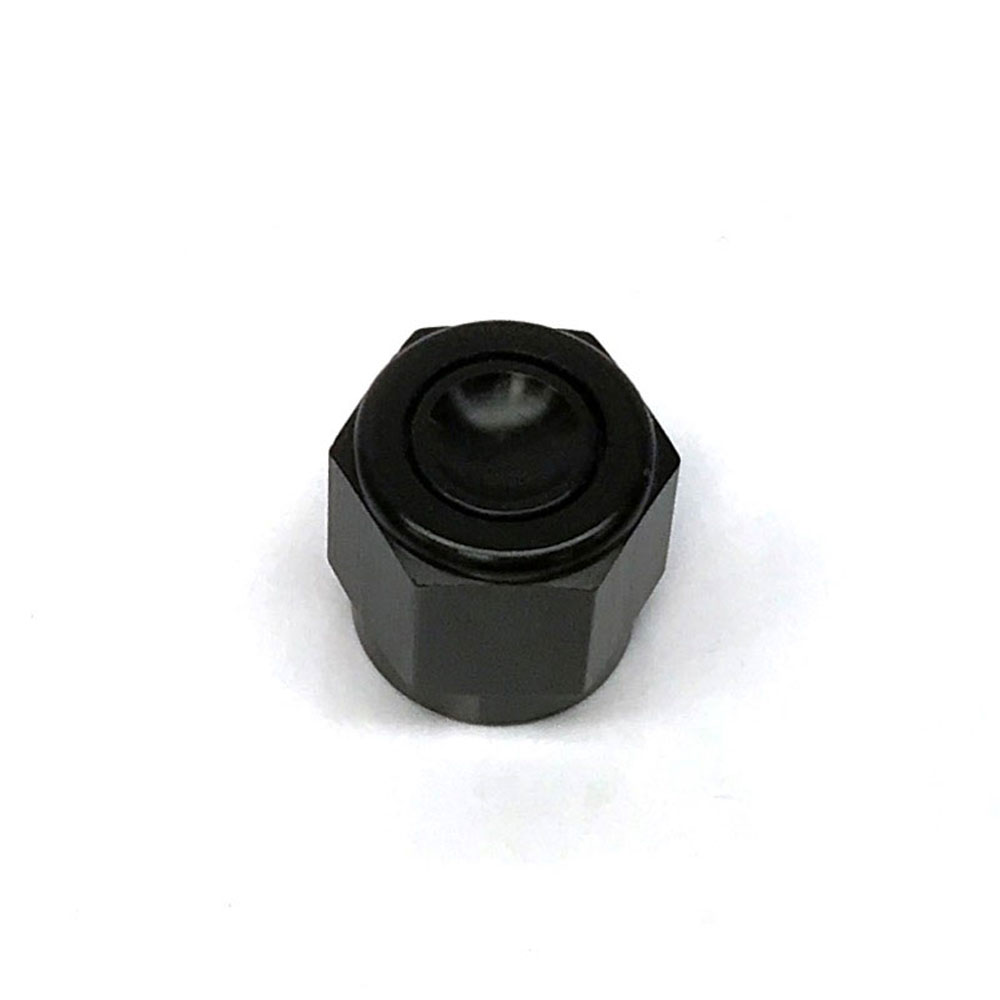 Renegade Racing Components AN Fitting 60629-2; AN Flare Cap Black -06AN Female Straight 