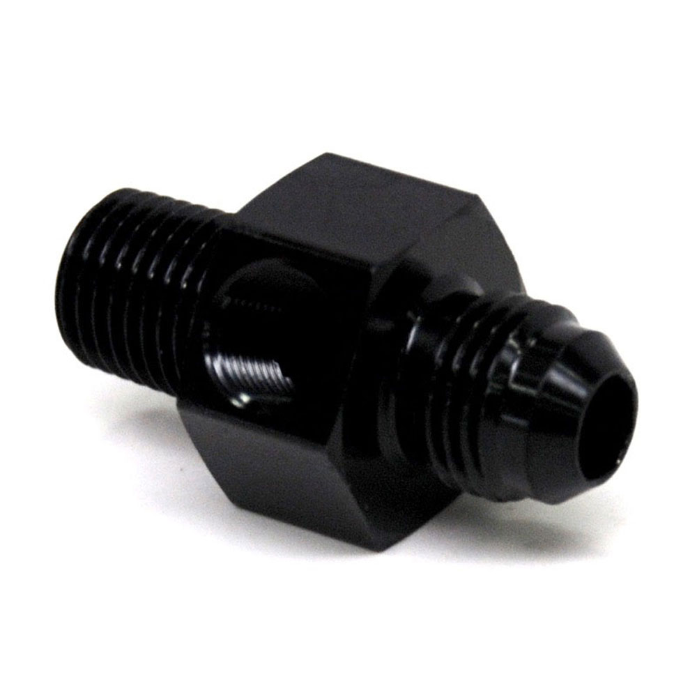 Renegade AN Fitting 60678-2; AN to NPT Adapter Black -06AN Male Straight 1/4 in. NPT Male 