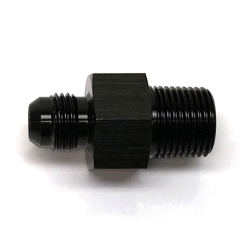 Renegade AN Fitting 60688-2; AN to NPT Adapter Black -06AN Male Straight 3/8 in. NPT Male 