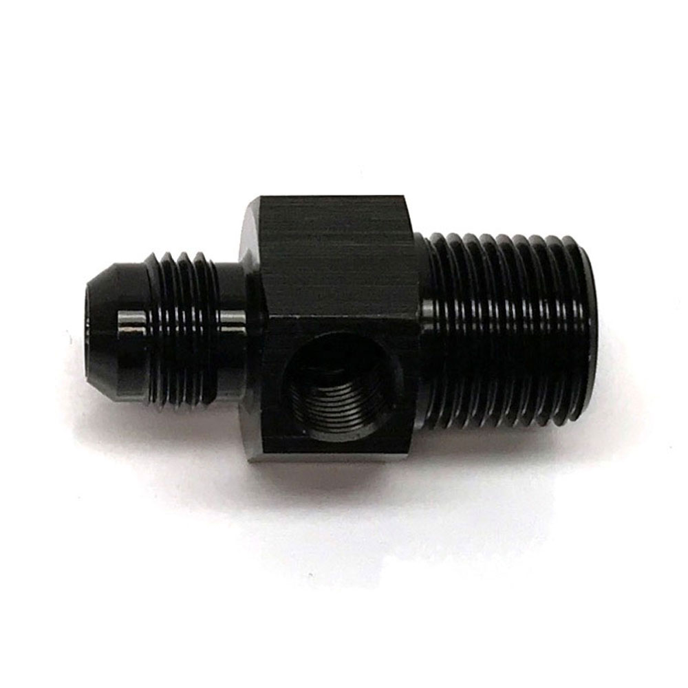 Renegade AN Fitting 60688-2; AN to NPT Adapter Black -06AN Male Straight 3/8 in. NPT Male 