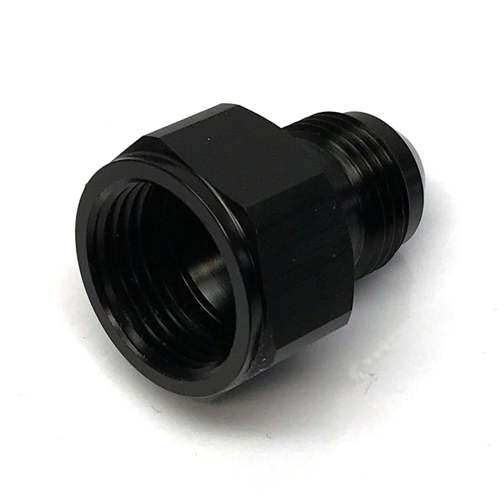 Renegade Racing Components AN Fitting 60820-2; AN to AN Reducer Black -10AN Female Straight -08AN Male 