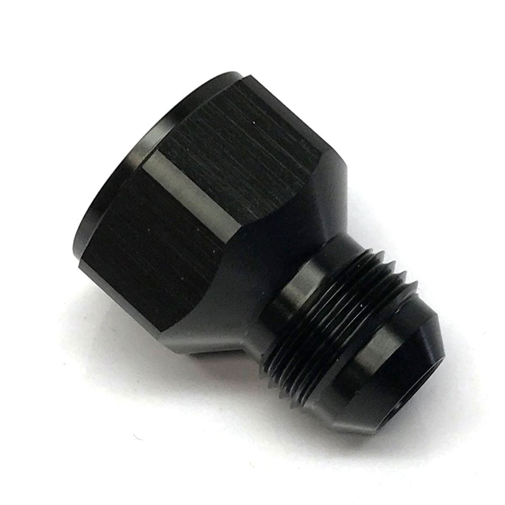 Renegade Racing Components AN Fitting 60820-2; AN to AN Reducer Black -10AN Female Straight -08AN Male 