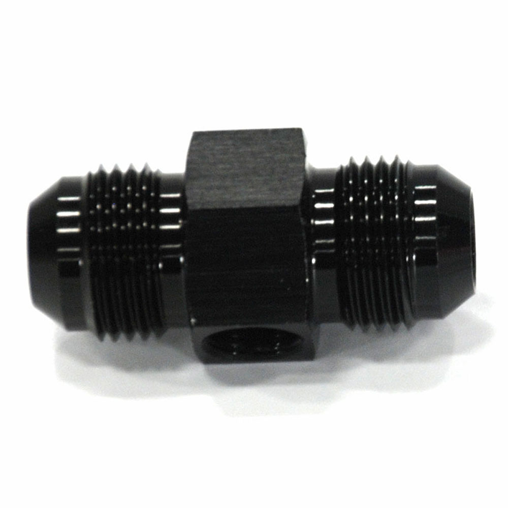 Renegade Racing Components AN Fitting 60878-2; AN to AN Union Black -08AN Male Straight -08AN Male 