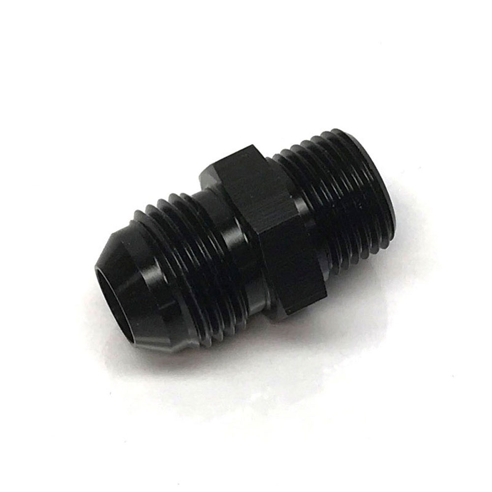 Renegade Racing Components AN Fitting 60886-2; AN to NPT Adapter Black -08AN Male Straight 3/8 in. NPT Male 