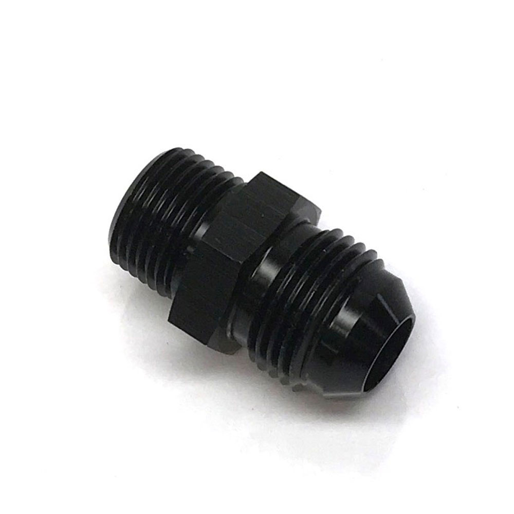 Renegade Racing Components AN Fitting 60886-2; AN to NPT Adapter Black -08AN Male Straight 3/8 in. NPT Male 