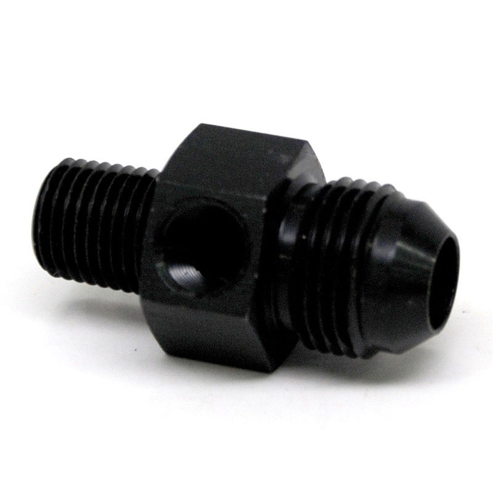 Renegade AN Fitting 60888-2; AN to NPT Adapter Black -08AN Male Straight 1/4 in. NPT Male 