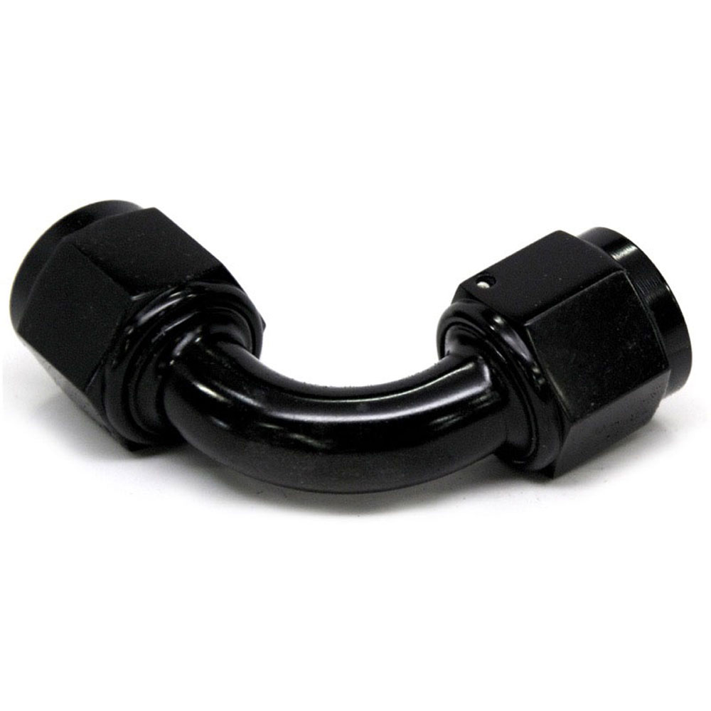 Renegade Racing Components AN Fitting 60890-2; AN to AN Coupler Black -08AN Female 90 deg. -08AN Female 