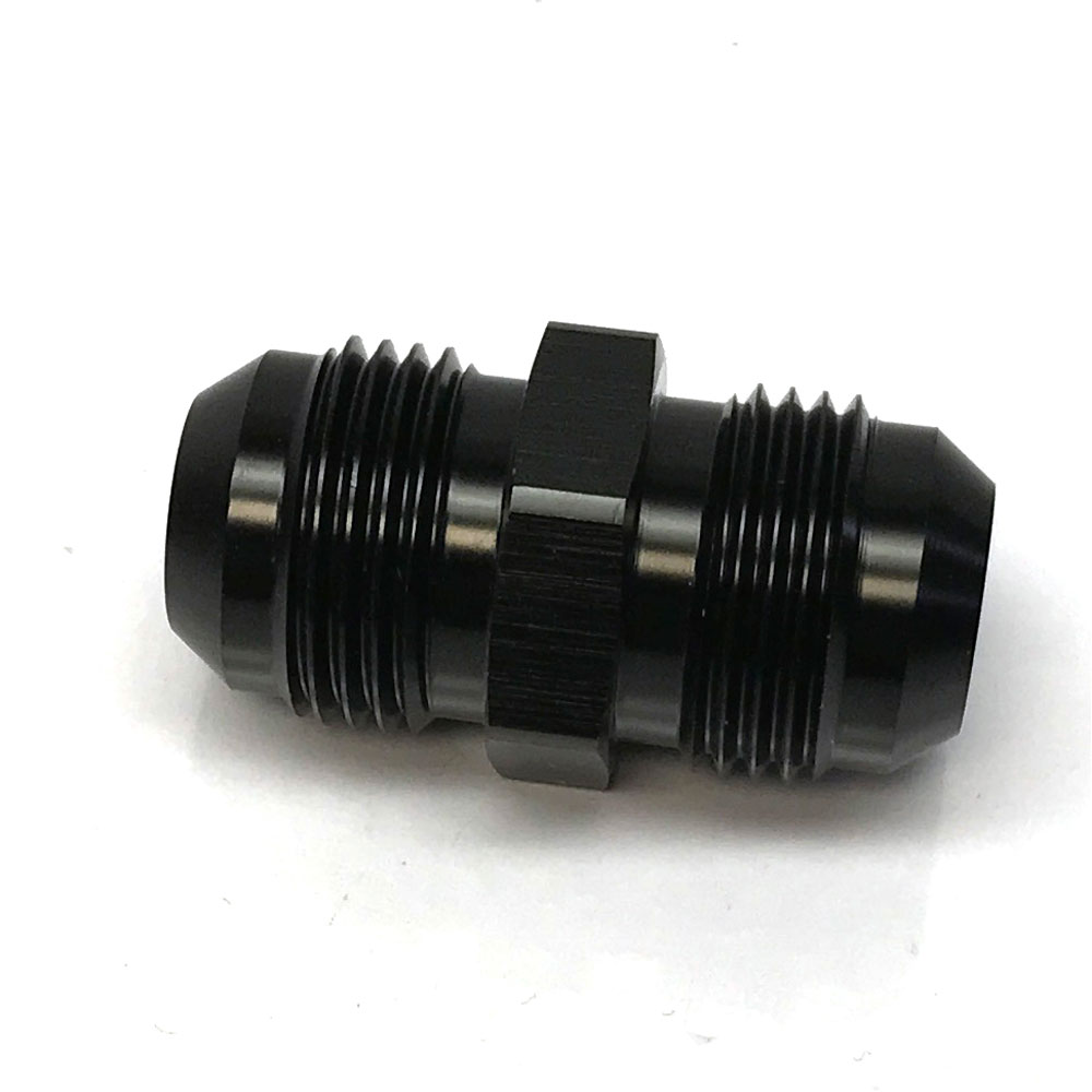 Renegade Racing Components AN Fitting 61015-2; AN to AN Union Black -10AN Male Straight -10AN Male 