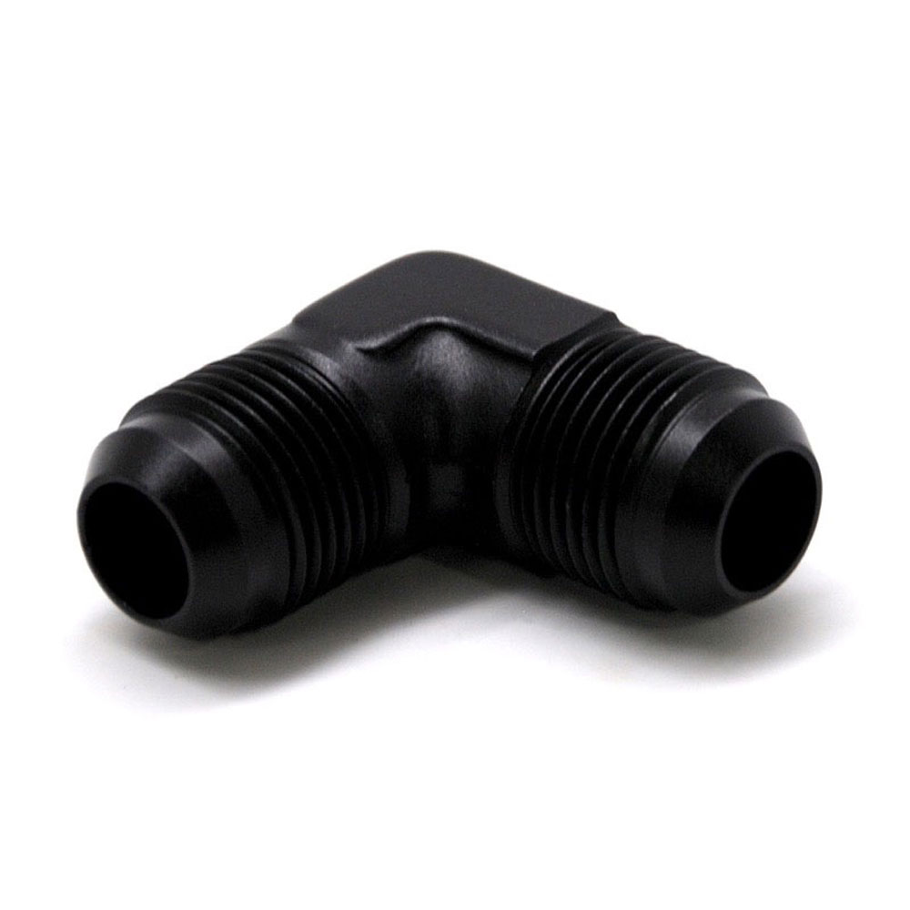 Renegade Racing Components AN Fitting 61021-2; AN to AN Union Black -10AN Male 90 deg. -10AN Male 