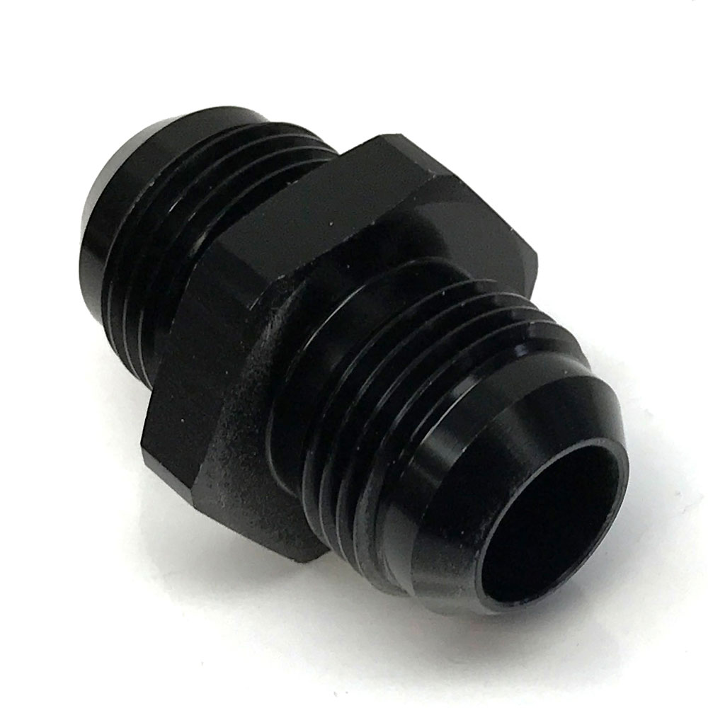 Renegade Racing Components AN Fitting 61215-2; AN to AN Union Black -12AN Male Straight -12AN Male 