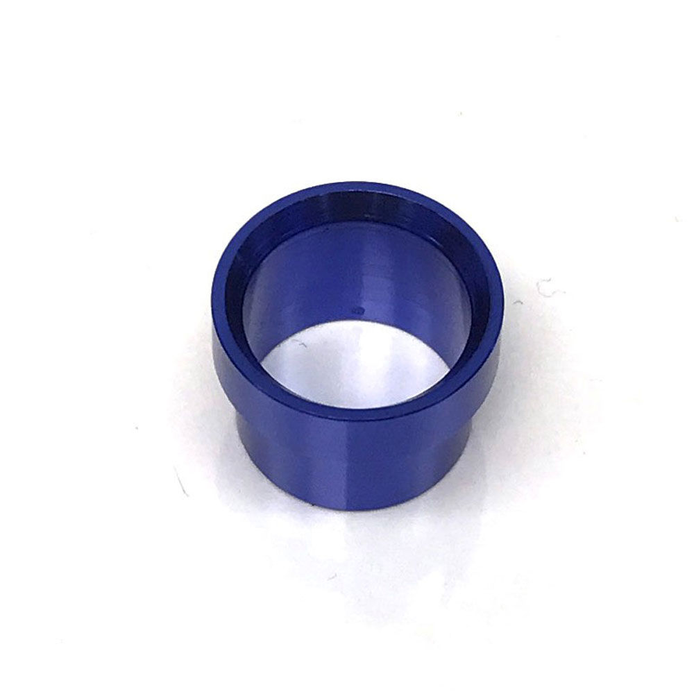 Renegade Racing Components Tube Fitting 61219-1; Tube Sleeve Blue Anodized 3/4 in. Tube Straight -12AN 