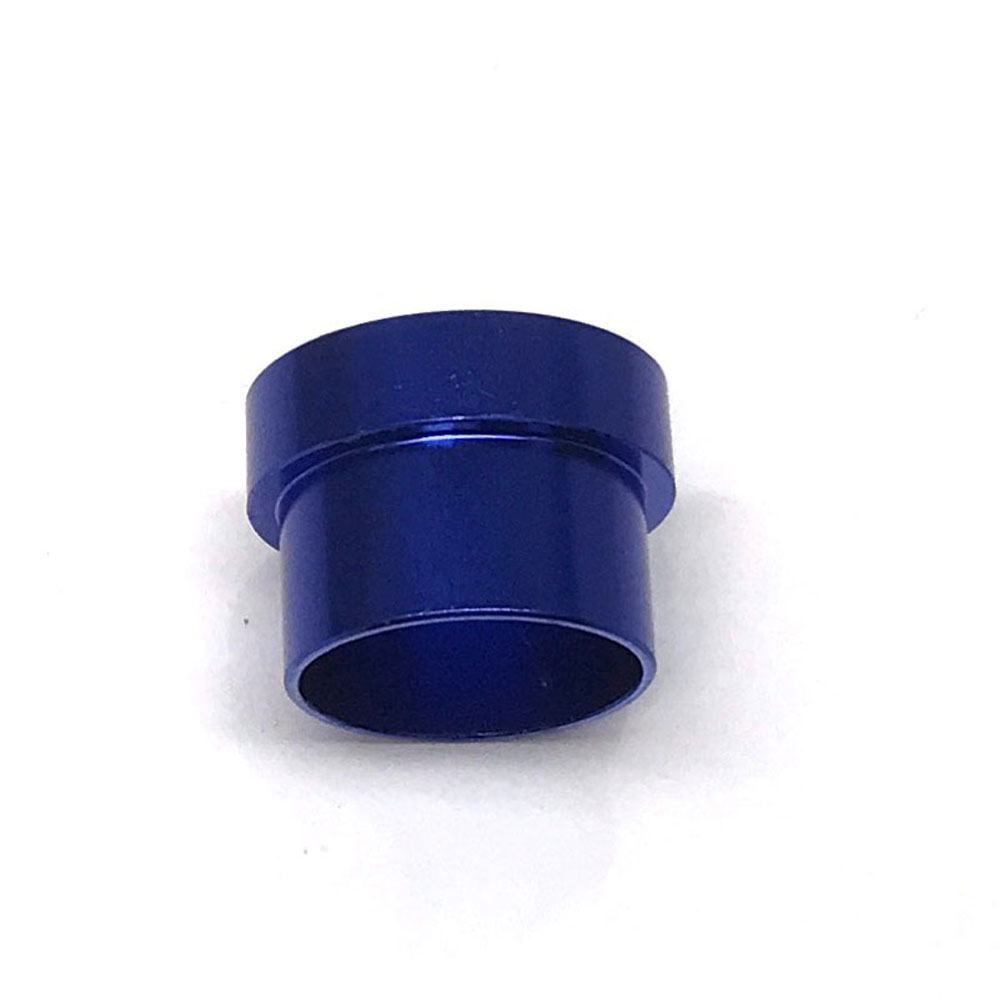 Renegade Racing Components Tube Fitting 61219-1; Tube Sleeve Blue Anodized 3/4 in. Tube Straight -12AN 