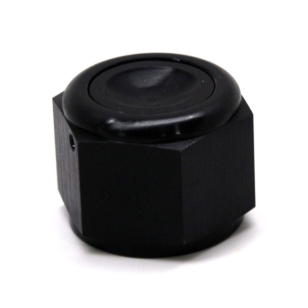 Renegade Racing Components AN Fitting 61229-2; AN Flare Cap Black -12AN Female Straight 