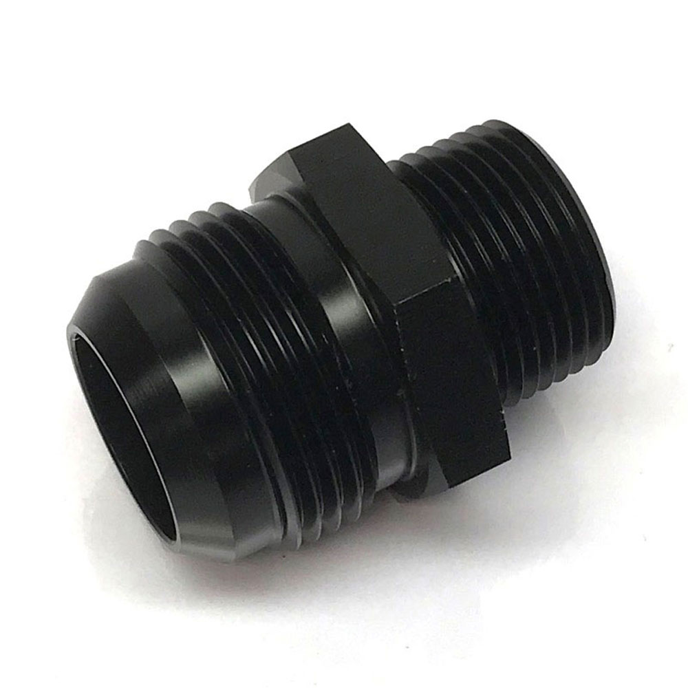 Renegade Racing Components AN Fitting 61616-2; AN to NPT Adapter Black -16AN Male Straight 3/4 in. NPT Male 